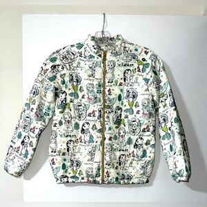 Disney Princess Animator light puffer coat, size 9/10